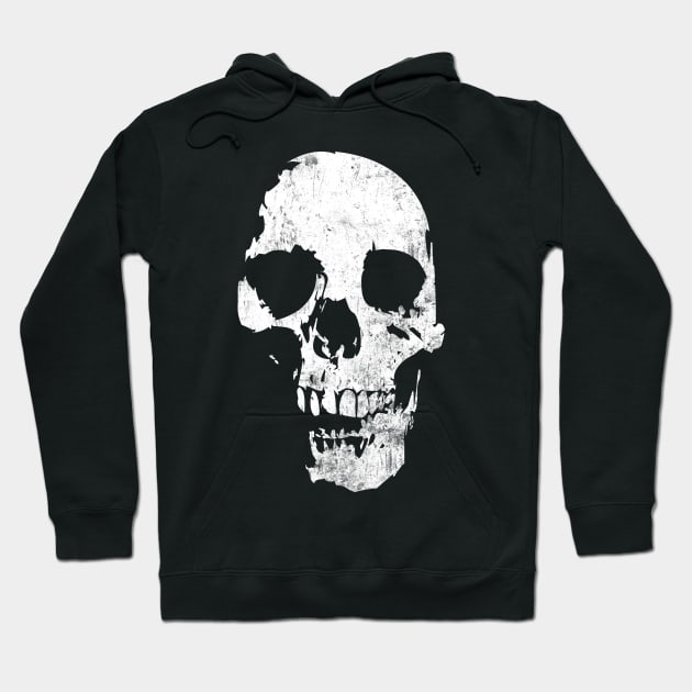 Grunge Skull Hoodie by YiannisTees